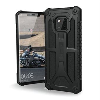 UAG Monarch Series - Coque de protection pour téléphone portable - cuir fleur, alliage métallique - noir - pour Huawei Mate 20 Pro - 1