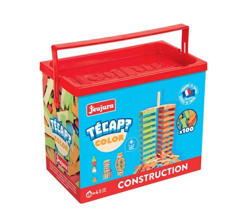 JEUJURA - TECAP COLOR - 100 planchettes en bois de couleur
