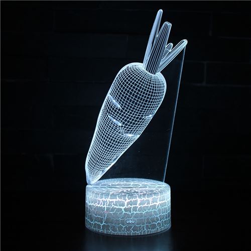 Lampe 3D Tactile Veilleuses Enfant 7 Couleurs avec Telecommande - Style #313