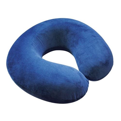 Coussin repose nuque à mémoire de forme bleu - Aidapt VM936A