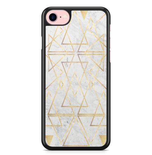 Coque Fifrelin pour iPhone 6 PLUS et iPhone 6S PLUS Gold triangles marble