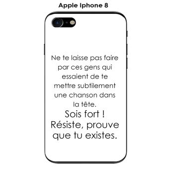 Onozo Coque Apple Iphone 8 Design Citation Ne Te Laisse Pas
