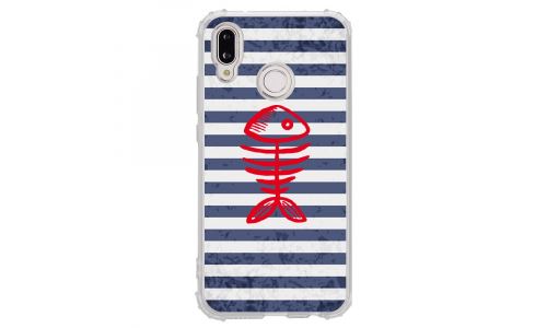 Coque souple pour Huawei P20 Lite avec impression Motifs squelette poisson