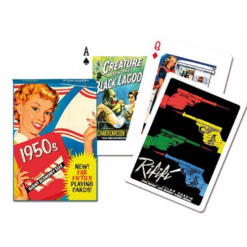 Jeu de 55 cartes FIFTIES PIATNIK Multicolore