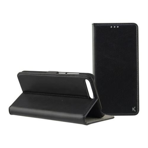 Housse Folio pour Mobile Huawei Y6 2018 Noir