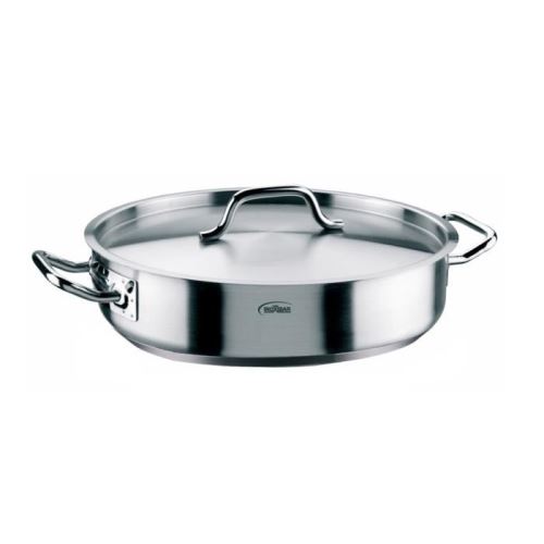 Inoxibar faitout bas ligne professionnelle en inox - ø 28 cm - 3,7 l - tous feux dont induction 65679