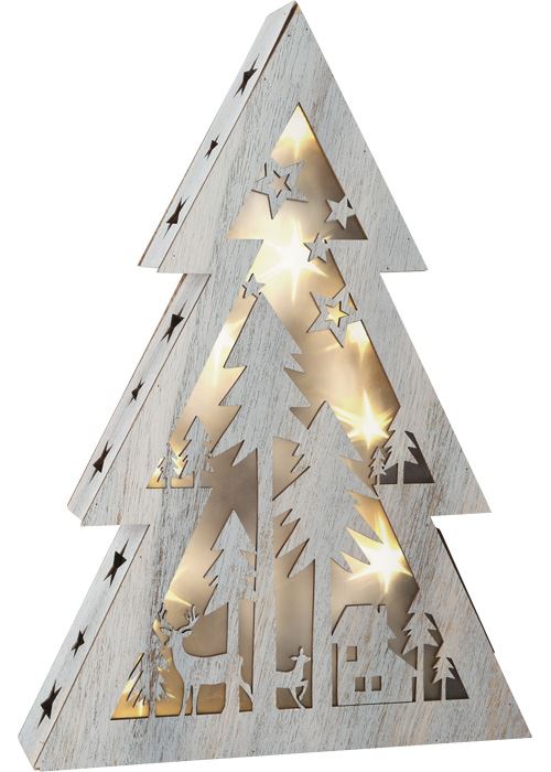 Sapin Lumineux « Shabby Chic », Petite Taille