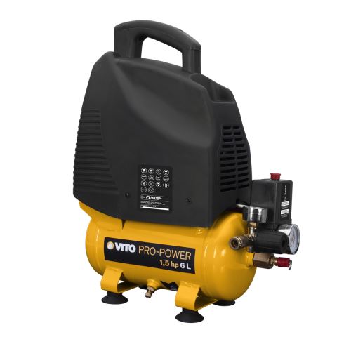 Compresseur sans huile 1.5 cv / 230 V VITOPOWER 1100 W 6 litres