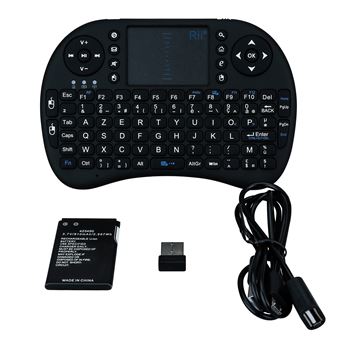 Clavier GENERIQUE Mini clavier bluetooth pour "samsung galaxy  a31" smartphone sans fil azerty rechargeable (noir)