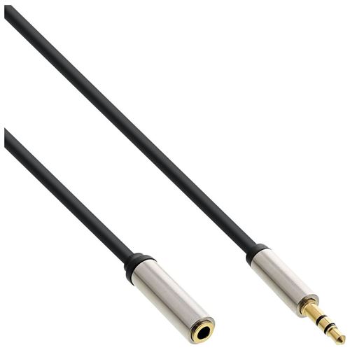 Câble audio Slim InLine® de 3,5 mm mâle à femelle stéréo 2 m