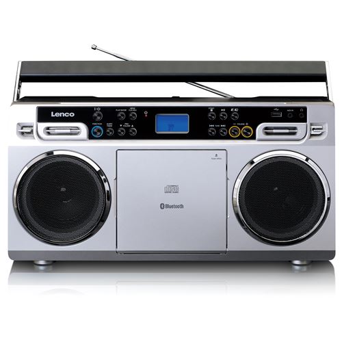 Lenco SCD-580 - Boombox - grijs, zwart, zilver
