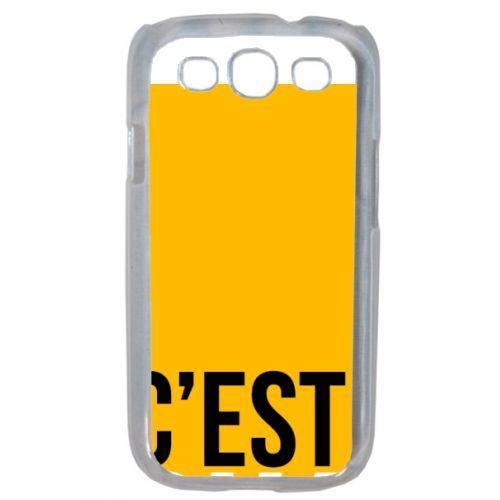 Coque c est toi le chauve moi je suis styl 5 compatible samsung s3 mini transparent