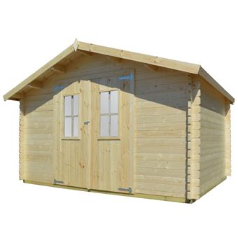 Vidaxl Abri De Jardin Pour Buches De Bois 34 Mm 4 X 3 M Bois