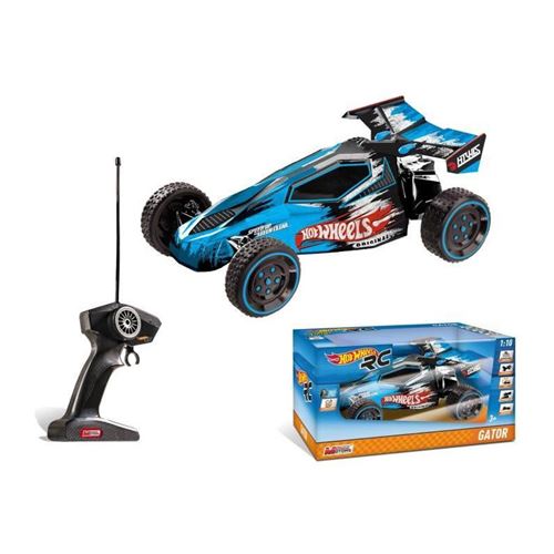 HOT WHEELS - Buggy Gator Radiocommandé 1:10 (Batterie) - Enfant - Garçon - A partir de 3 ans