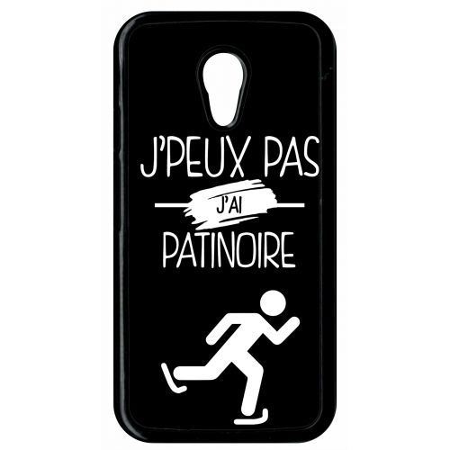 Coque j peux pas j ai patinoire 2 compatible motorola moto g2 transparent