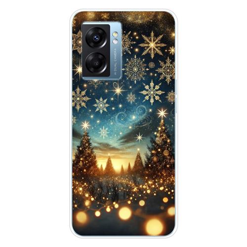 Coque en silicone imprimée compatible Oppo A77 5G A57 4G A57 5G NO Magie de Noël