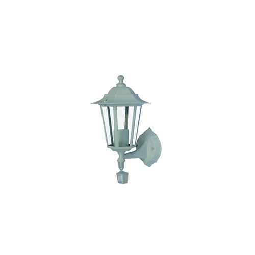 Applique montante E27 60W détecteur - Blanc