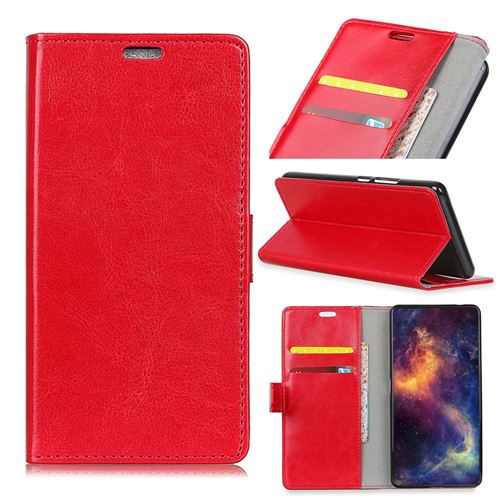 Etui en PU rouge pour votre Samsung Galaxy A7 (2018)