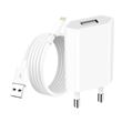 Chargeur Secteur USB pour iPhone 1A 5W avec Câble USB-A vers Lightning 1m Avizar Blanc