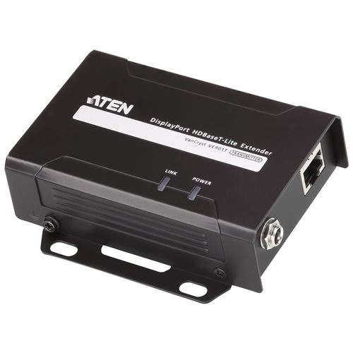 Extension ATEN DisplayPort HDBaseT-Lite, VE901T, émetteur, jusqu'à 70 m, avec alimentation