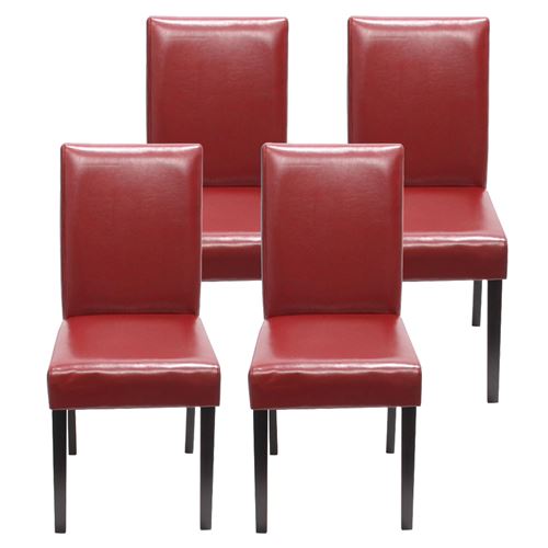Mendler - Lot de 4 Chaises - Design Moderne - Rouge - H. 90 cm - Image 3