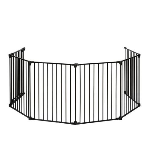 Nidalys Barriere Pare Feu Multi Fonctions Metal 70cm-370cm Noire