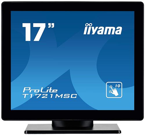 IIYama Prolite t1721msc 43 cm Ordinateur 17 capacitif Multitouch LED Backlight 1280 x 1024 5 ms 225 CD/m Verre de Protection VGA