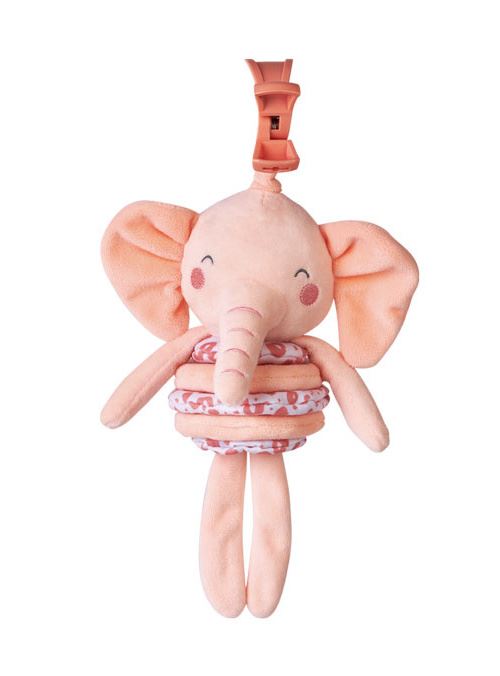 Saro figure suspendue Wild Colors éléphant polyester saumon rose
