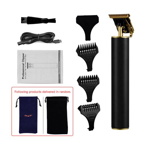 Tondeuse à Cheveux Rechargeable Portable avec 4 Peignes de Limite pour Adultes et Enfants