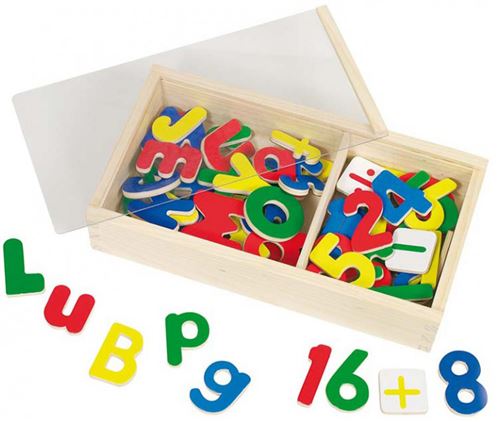 Boîte de lettres et chiffres aimantés 89 pièces - GOKI