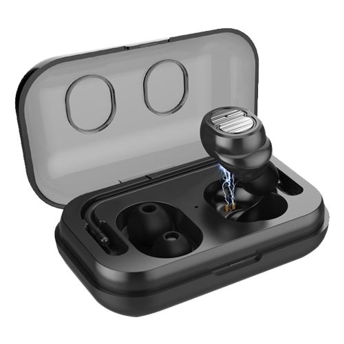 Casque D'Écoute Bluetooth avec Stockage de Charge Sans Fil 4.2 Vrai Déplacement Dans L'Oreille