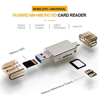 Hub USB GENERIQUE Mobile Mate Micro SD & M2 Memory Lecteur Carte  Mémoire
