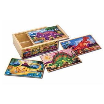Jeu de 4 puzzles Dinosaures Melissa & Doug