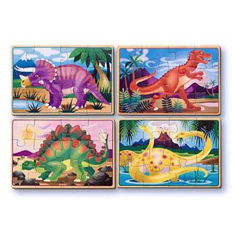 Jeu de 4 puzzles Dinosaures Melissa & Doug