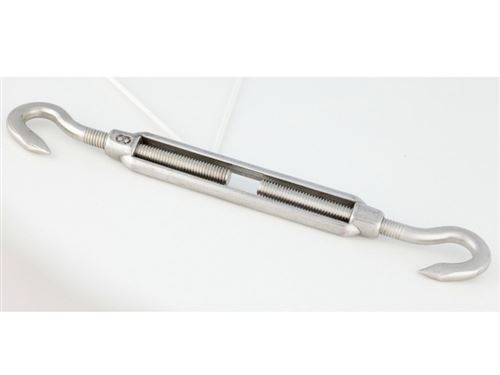 Tendeur tire fort inox pour voile d'ombrage