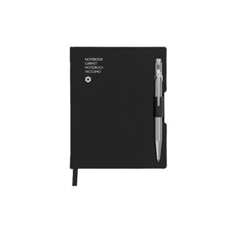 849 stylo bille gris & carnet office A6 noir - Caran d'Ache