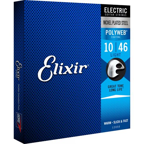 Elixir 12050 - Jeu Cordes Électriques Polyweb Light - 10-46