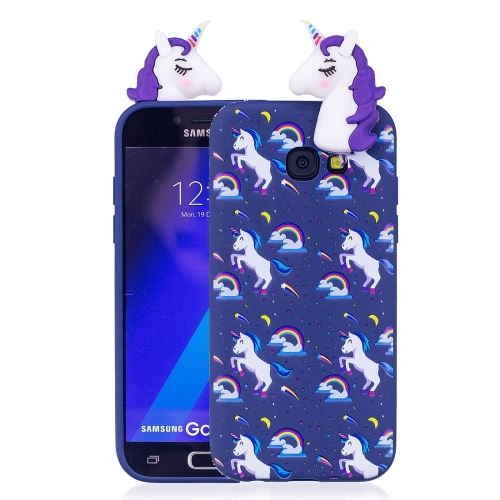 Galaxy A3 (2017) Coque Protection TPU Licorne 3D Violet ALS51323