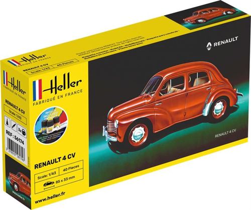 Heller Maquette Voiture : Kit : Renault 4 Cv - Image 3