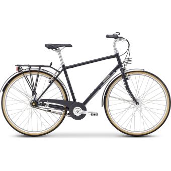 Velo Vtc Vtt Trekking Fahrrad Breezer Downtown 8 56cm 2020 Satin Black 56cm Velos Achat Prix Fnac