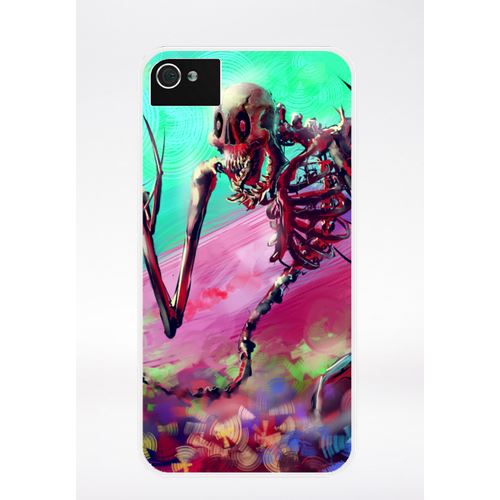 Coque Squellette Fun Compatible Iphone 4 Transparent