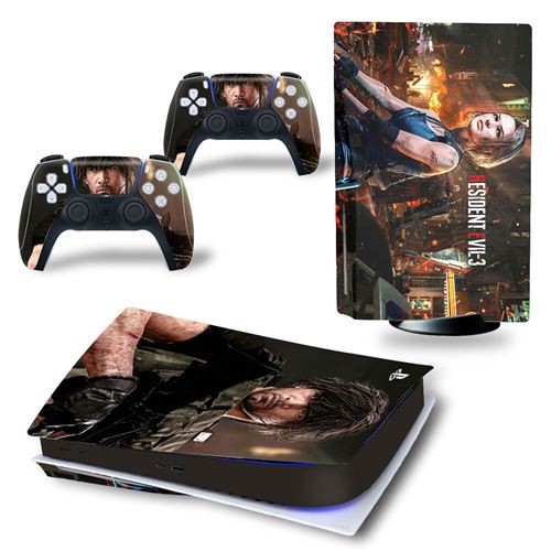 GENERIQUE Autocollant Stickers de Protection pour Console Sony PS5 Edition Standard - - Resident Evil (TN-PS5Disk-4381) 