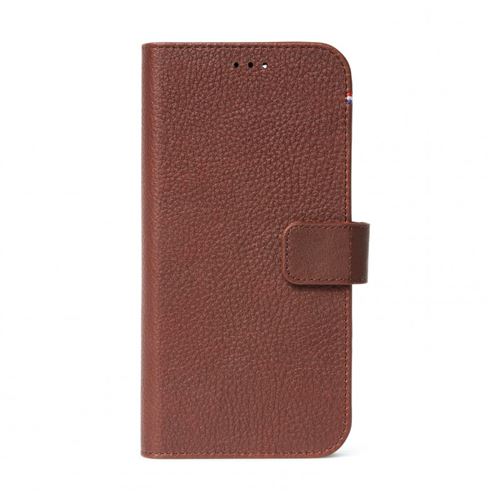 Decoded Detachable Wallet - Protection à rabat pour téléphone portable - cuir pleine fleur - brun - pour Apple iPhone 12 Pro Max
