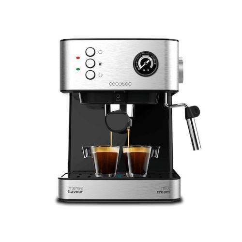 Cecotec Machine À Café Power Expresso 20 Professionale Pour Expresso Et Cappuccino De 20 Bars Avec Buse Vapeur Orientable. 850W. 1,6L