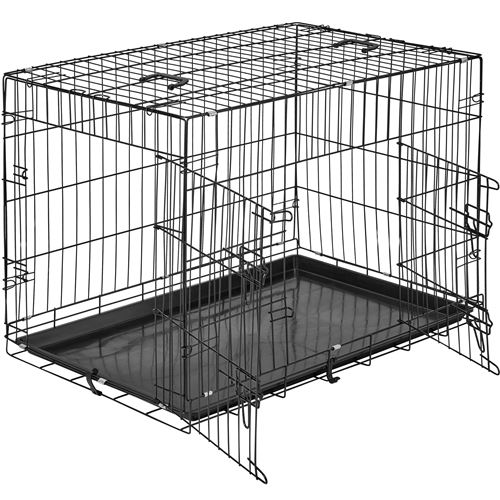 Meilleurs prix pour TecTake Cage de transport acier - 89 x 58 x 65 cm