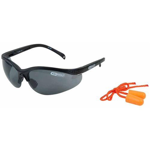 KS Tools Lunettes de sécurité avec bouchons d'oreille Gris 310.0171