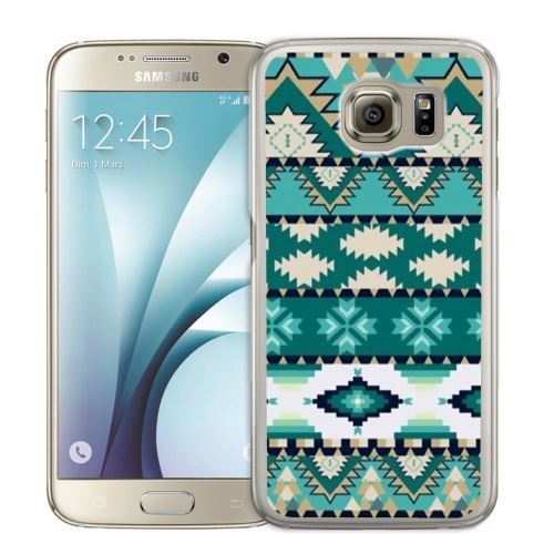 Coque pour Samsung Galaxy S7 Edge azteque vert