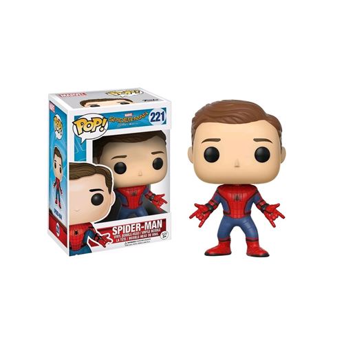 Spider-Man Homecoming - Figurine POP! Spider-Man (Unmasked) 9 cm