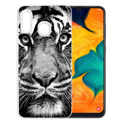 Coque pour Samsung Galaxy A20e -  Tigre Noir Et Blanc