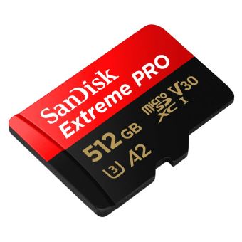 Carte Micro SD 512 Go Classe U3 Mémoire à Transfert Rapide